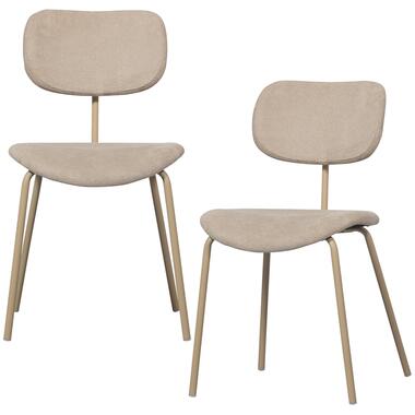 WOOOD Link Eetkamerstoelen - Polypropyleen - Zand - Set van 2 product