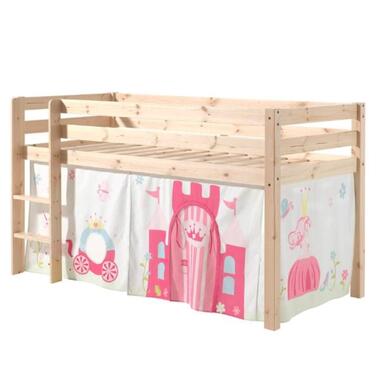 Vipack Halfhoogslaper Charlotte met bedtent princess II - dennenhout product