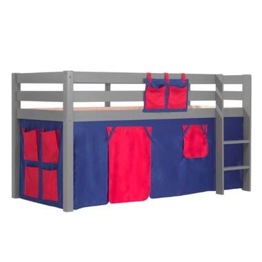 Vipack Halfhoogslaper Charlotte met bedtent Domino - grijs product