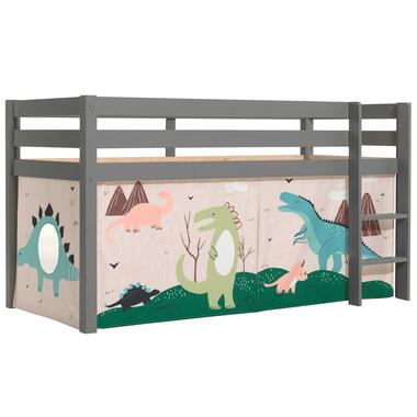 Vipack Halfhoogslaper Charlotte met bedtent Dino - grijs product