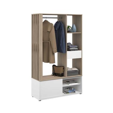 Parisot Garderobe Ghislain 1 deur & 1 lade - Japanse eik/wit product