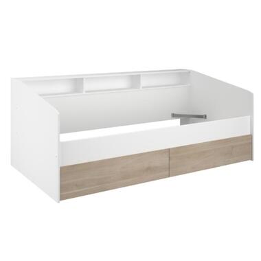 Kinderbed Sleep 90x200cm met bedlades - wit/eikdecor product