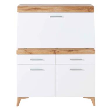 Emob Secretaire Vanya met 3 deuren & 2 lades - wit/eik product