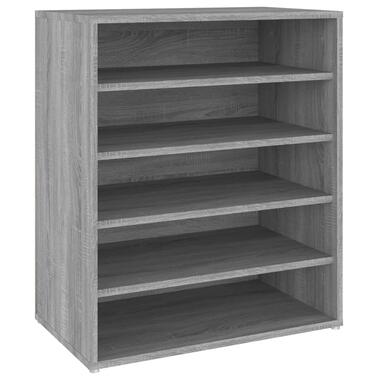 vidaXL Schoenenkast 60x35x70 cm bewerkt hout grijs sonoma eikenkleurig product