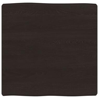 vidaXL Tafelblad natuurlijke rand 60x60x(2-6) cm eikenhout donkerbruin product