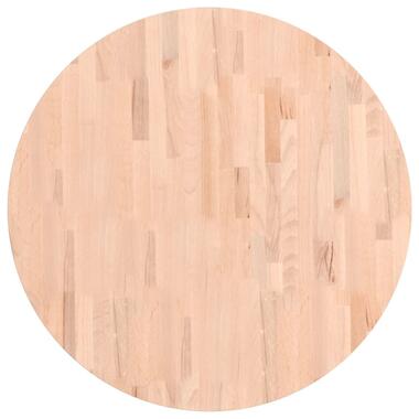 vidaXL Tafelblad rond Ø80x2,5 cm massief beukenhout product