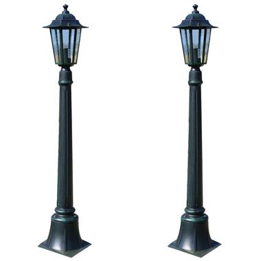 vidaXL - Tuinlamp - Groen - Aluminium product