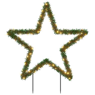 vidaXL Kerstverlichting ster met grondpinnen 80 LED's 60 cm product