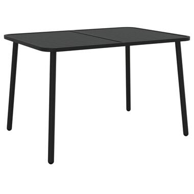 vidaXL Tuintafel 110x80x71 cm staal antracietkleurig product