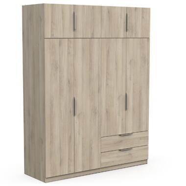 CBA Kledingkast Spectre 157cm 8 deuren & 2 lades - eikdecor product