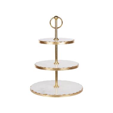MEGARA - Etagère - Wit/Goud - Marmer product