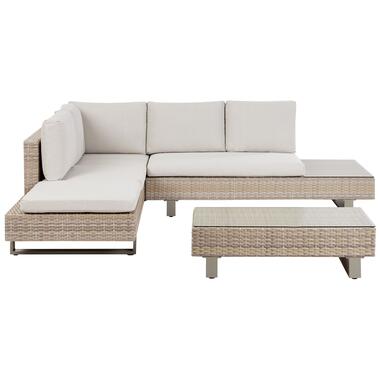 LANCIANO - Loungeset voor 5 - Off-white - PE rotan product