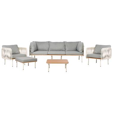 SENISE - Loungeset met ottomaan - Grijs - Aluminium product