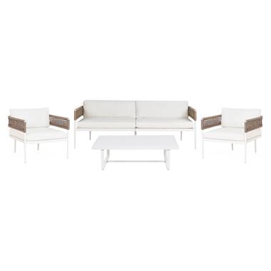 SERLA - Loungeset 4-zits - Wit - Aluminium product