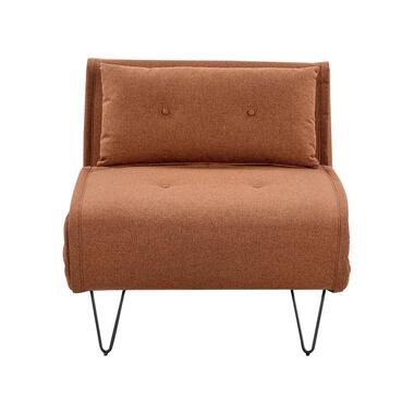 VESTFOLD - Slaapbank 1-zits - Oranje- Stof