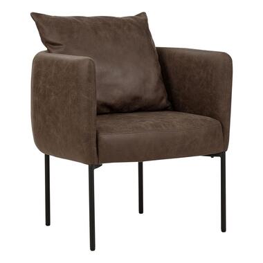 MALMOS - Fauteuil - Donkerbruin - Kunstleer product