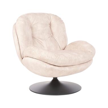 NOLVIK - Fauteuil - Beige - Fluweel product