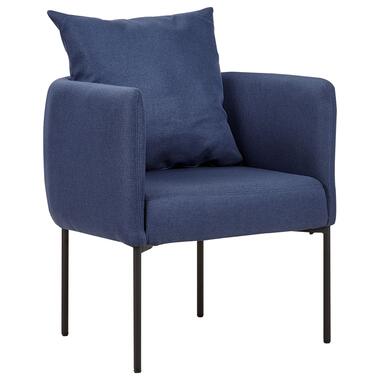 MALMOS - Fauteuil - Donkerblauw - Kunstlinnen product