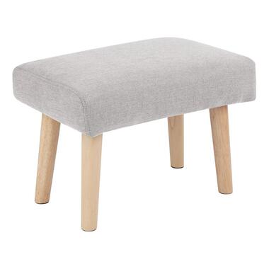 TAKOMA II - Voetenbank - Lichtgrijs - Polyester