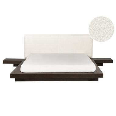 ZEN - Tweepersoonsbed - Donkerhout - 160 x 200 cm - Bouclé product