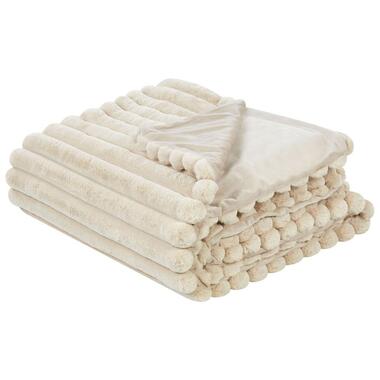 RAKYA - Bedsprei - Beige - 200 x 220 cm - Nepbont