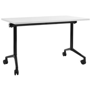 CAVI - Bureau verstelbaar - Wit/Zwart - 120 x 60 cm - Metaal
