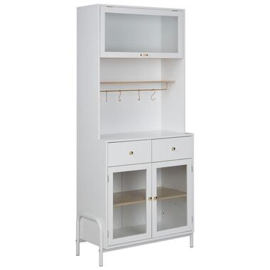 PARLIN - Vitrinekast - Wit - Hout product