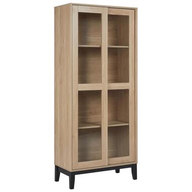 RUMSON - Vitrinekast - Lichtbruin - Hout product