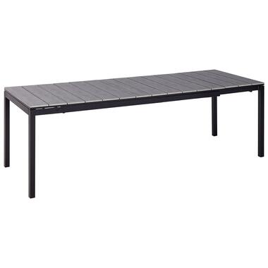 TOFANE - Eettafel uitschuifbaar - Grijs - 198/248 x 90 - Aluminium product