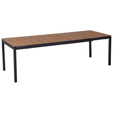 TOFANE - Tafel uitschuifbaar - Lichtbruin - 198/248 x 90 - Aluminium product