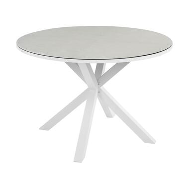 MALETTO - Tuintafel - Wit - ⌀ 120 cm - Aluminium product