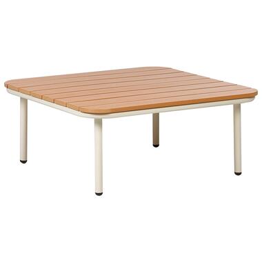 SENISE - Tuinsalontafel - Lichthout - 74 x 74 cm - Kunsthout product