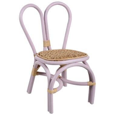 DESIMI - Kinderstoel - Paars - Rotan product