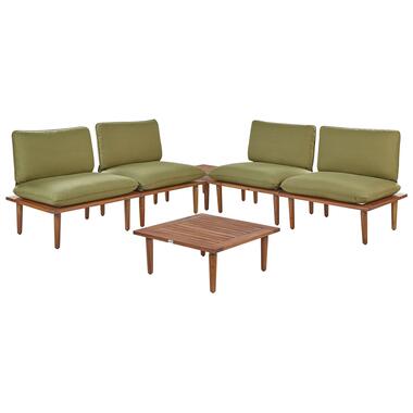 FRASCATI - Loungeset voor 4 - Olijfgroen - Acaciahout product