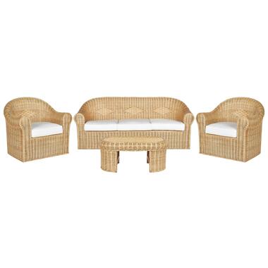 LIVADEIA - Loungeset 5-zits - Natuurlijk - Rotan product