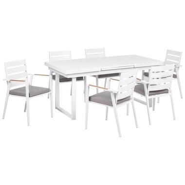VALCANETTO/TAVIANO - Tuinset voor 6 - Grijs - Aluminium product