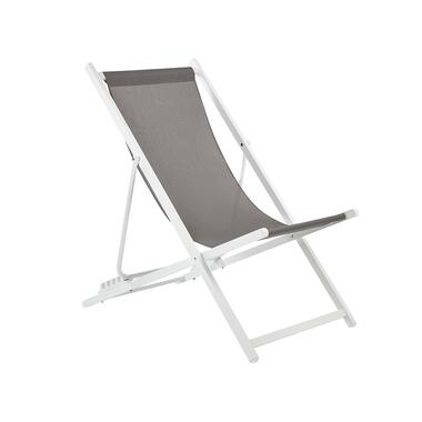 LOCRI II - Strandstoel - Grijs/Wit - Polyester product