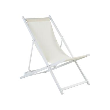 LOCRI II - Strandstoel - Wit/Beige - Polyester product