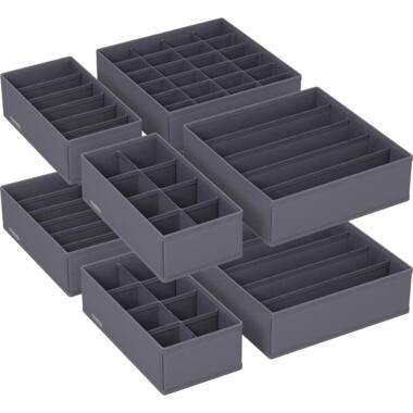 Parya Home Opbergdozen Lade-organizer set van 8 grijs product