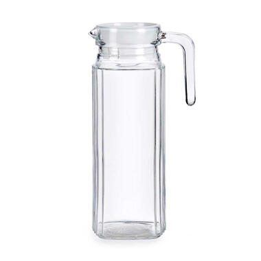 Vivalto schenkkan/water/wijn karaf - glas - transparant - 1000 ml product