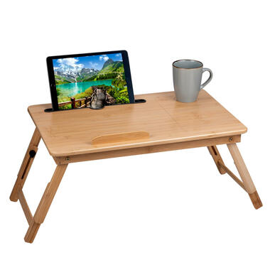 Laptoptafel / bedtafel - hout - 53 x 34 x 27,5 cm product