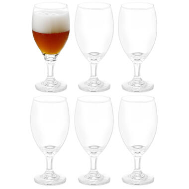 Vivalto Bierglazen - Executive Flutes - glas - 6x - 440 ml product