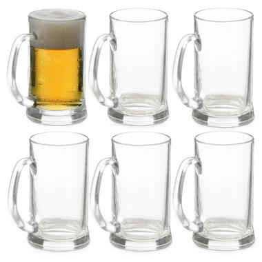 Vivalto Bierglazen - Bierpullen - glas - 6x - 650 ml product