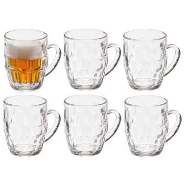 Vivalto Bierglazen - Bierpullen - glas - 6x - 280 ml product