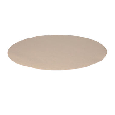 Wicotex Placemats Uni - taupe - rond 38 cm - Teflon coating product