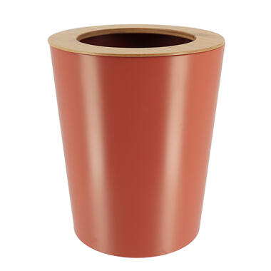 Tendance Badkamer prullenbak/afvalbak 103 - terracotta - 5 liter product