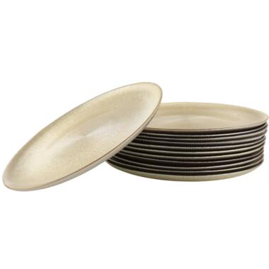 OTIX Dinerborden Bordenset 12 Persoons Goud Onderborden Kerst 27cm product