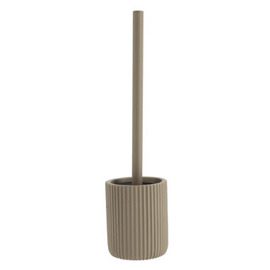 Tendance WC borstel met houder 101 - taupe - geribbeld - 37 cm product