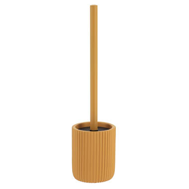 Tendance WC borstel met houder 101 - mosterdgeel - geribbeld - 37 cm product