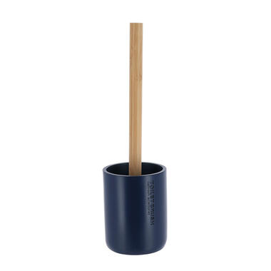 Tendance WC borstel met houder 102 series - blauw - bamboe - 37cm product